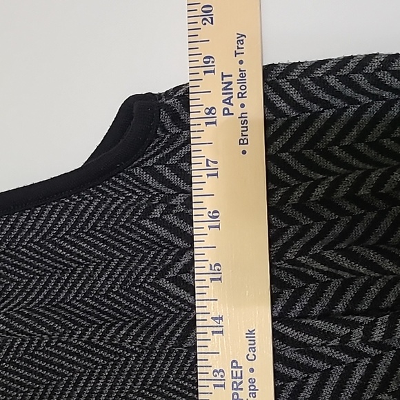 ART AND SOUL Black & Gray Sleeveless Open Front Sleeveless Cardigan - Size Mediu - Picture 11 of 11